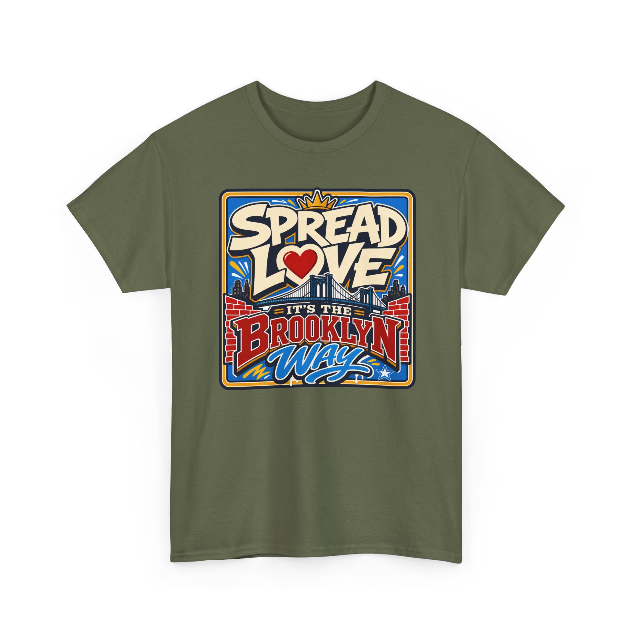Spread the Love the Brooklyn Way – Unisex T-Shirt – Brooklyn Street Art Style - Image 19