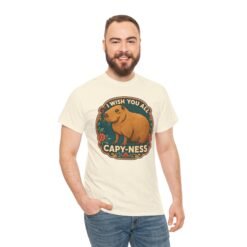 I Wish You All Capy-ness – Unisex T-Shirt – Maximum Chill, Maximum Cute - Image 7