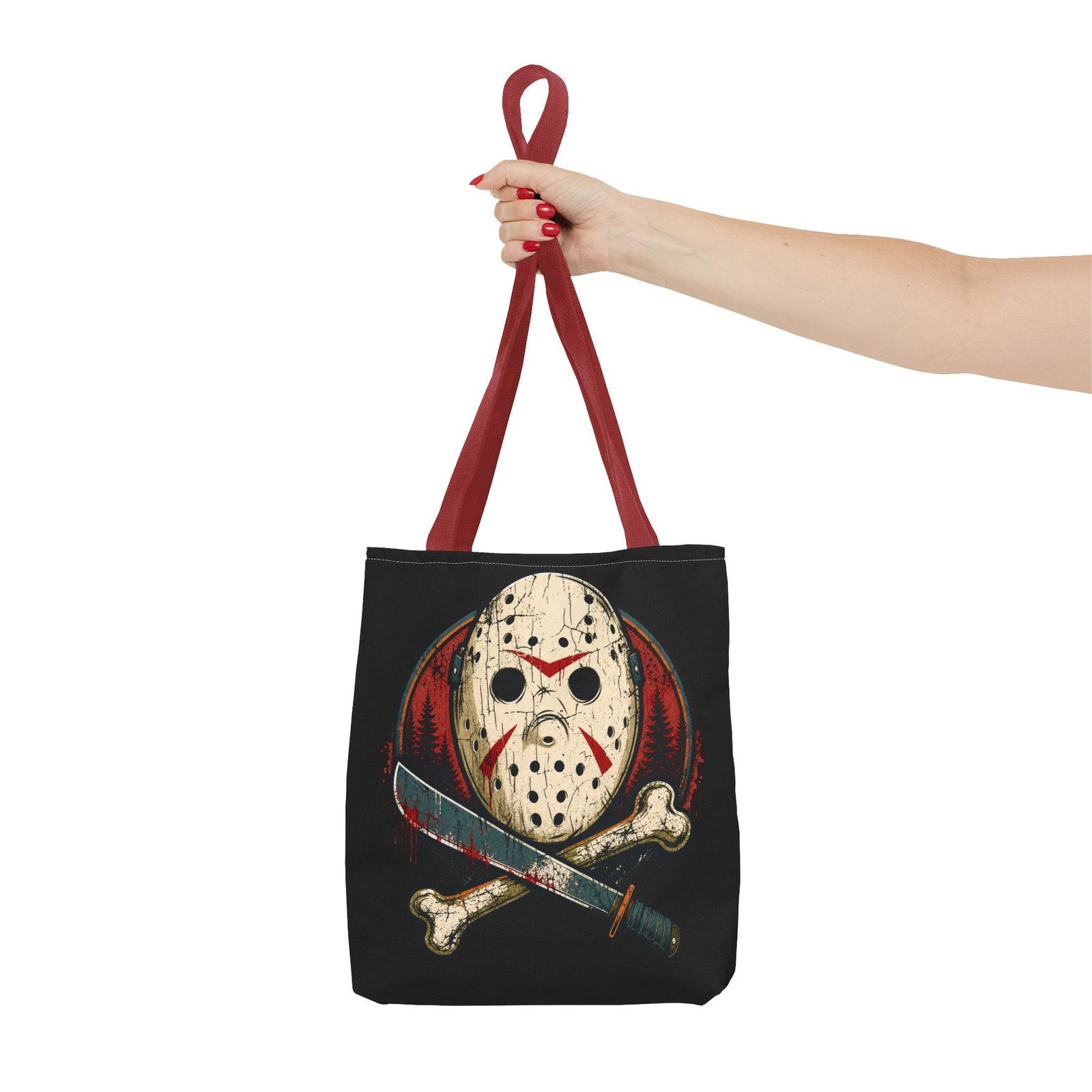Jason Voorhees Jolly Roger - Tote Bag – Friday the 13th Horror - Image 16