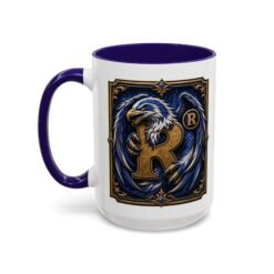 House of Eagle – Accent Color Mug – Wizarding School Wisdom in Every Sip - Image 12