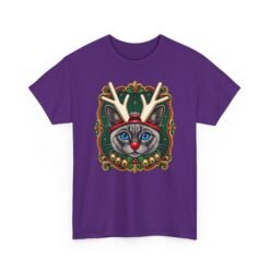 Rudolph the Reindeer Cat Unisex T-Shirt – Purr-fectly Festive Feline Fun - Image 18
