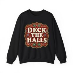 Deck the Halls – Unisex Sweatshirt – Cozy Cheer, Classic Holiday Vibes - Image 10