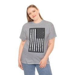 Distressed U.S. Flag – Unisex T-Shirt – Bold, Classic, American - Image 6