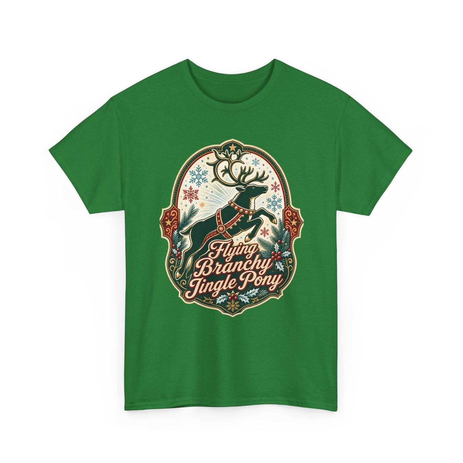 Flying Branchy Jingle Pony - Unisex T-Shirt – Reindeer Ridiculousness - Image 14