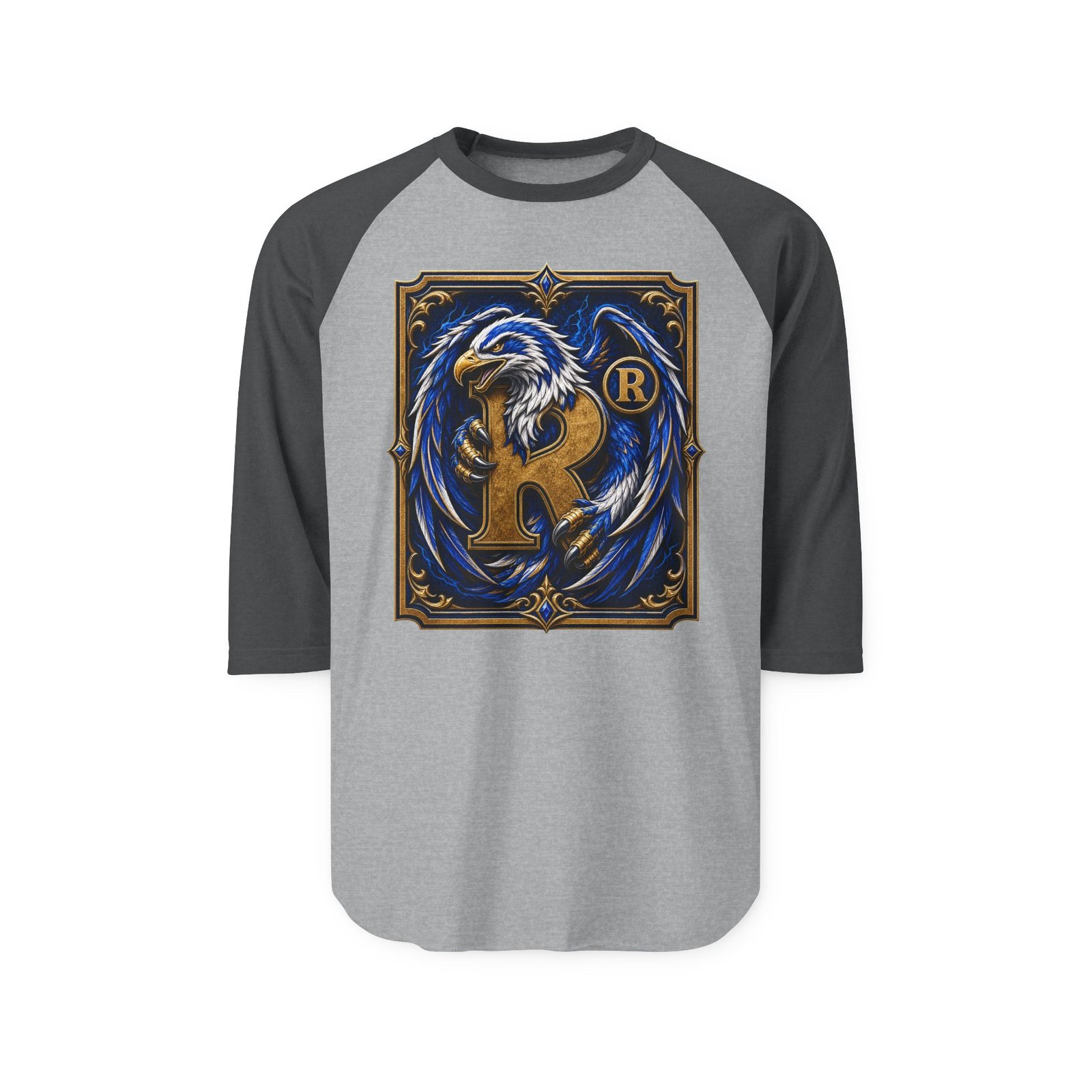 House of Eagle – Unisex Raglan T-Shirt – Wizarding School Style for Clever Competitors - Image 7