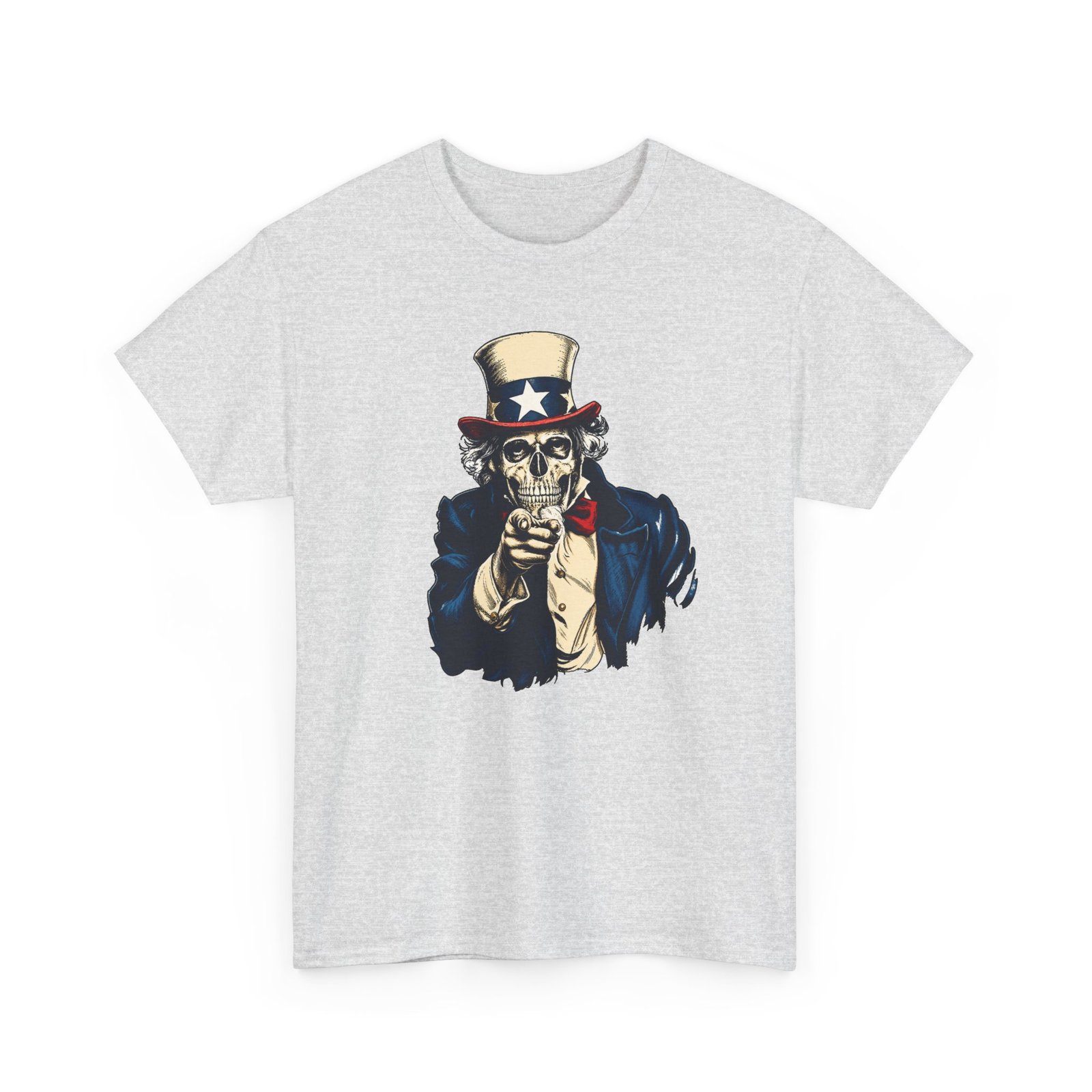 Zombie Uncle Sam - Unisex T-Shirt – He Wants Your Brains, Horror and Americana - Image 12