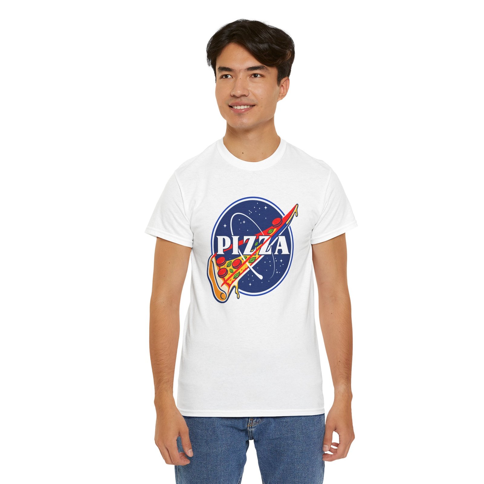 Pizza Space Program - Unisex T-Shirt – Funny Pizza, Space and Astronomy - Image 6