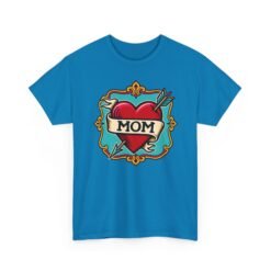 Retro Mom Heart - Unisex T-Shirt – Classic Ink, Eternal Love - Image 17