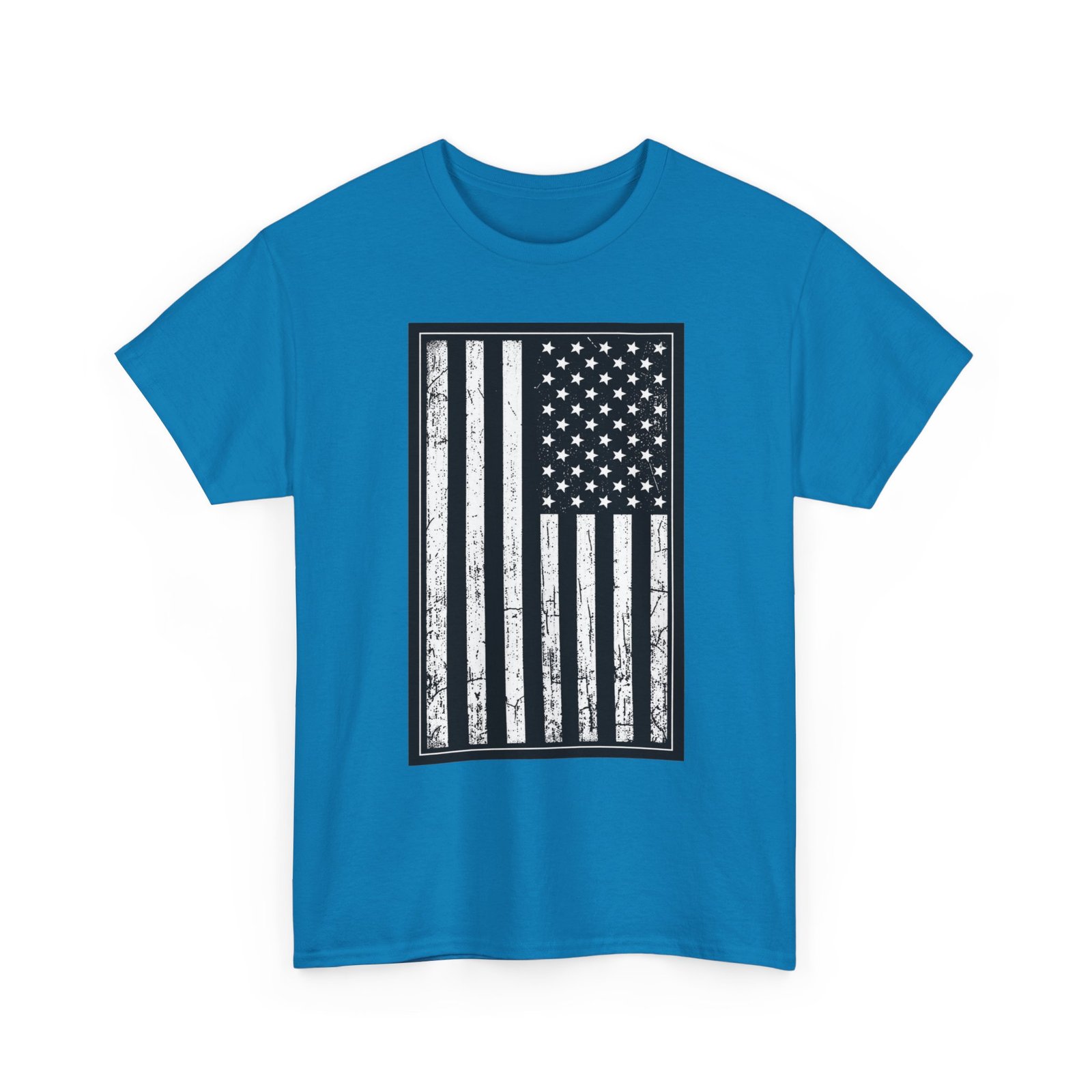 Distressed U.S. Flag – Unisex T-Shirt – Bold, Classic, American - Image 25