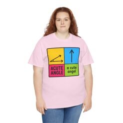 Acute Angle / A Cute Angel – Unisex T-Shirt – Geometry Has Never Been This Adorable - Image 4