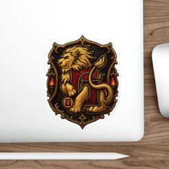 Alternative view of House of Lion – Outdoor Sticker – Wizarding School Courage That Sticks