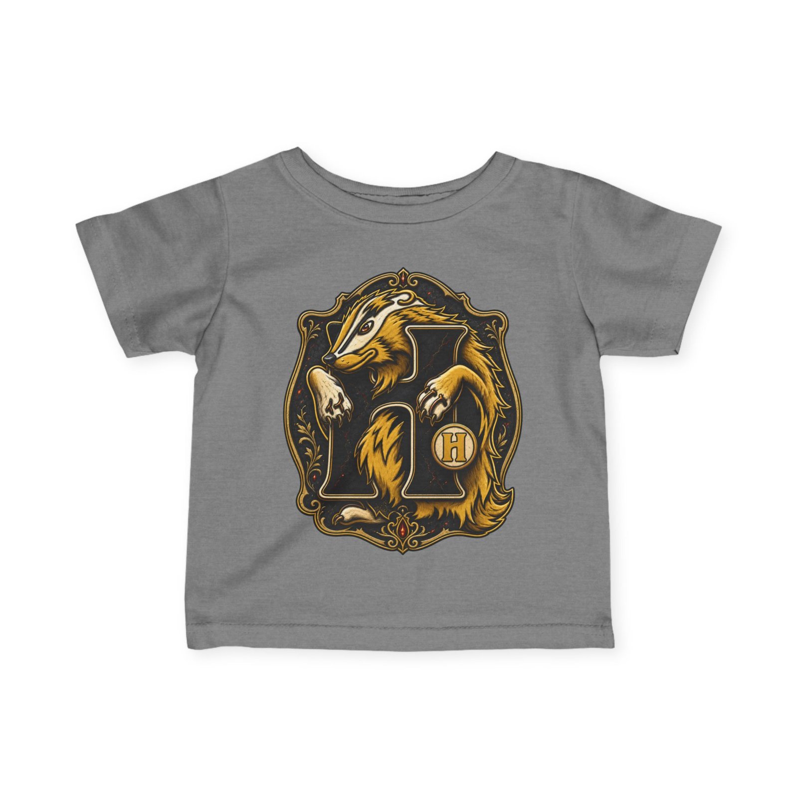 House of Badger – Toddler T-Shirt – Little Wizard, Big House Pride - Image 4