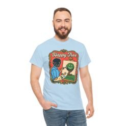 "Happy Tree" Unisex T-Shirt – Peace, Paint, and Positivity - Image 7