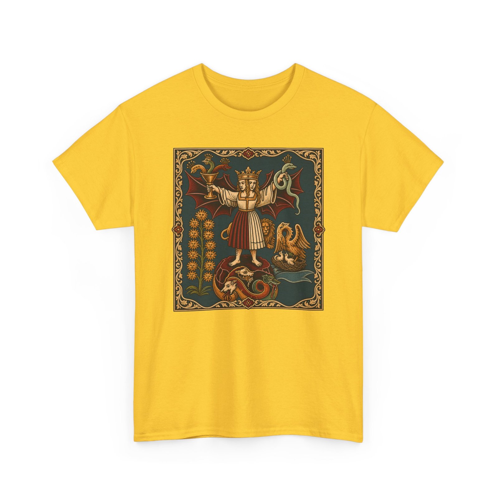 Medieval Alchemy – Unisex T-Shirt – Ancient Symbols & Arcane Knowledge - Image 16