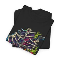 Guitar Bat Attack – Unisex T-Shirt – Heavy Metal Horror – Eddie Munson Tribute - Image 3