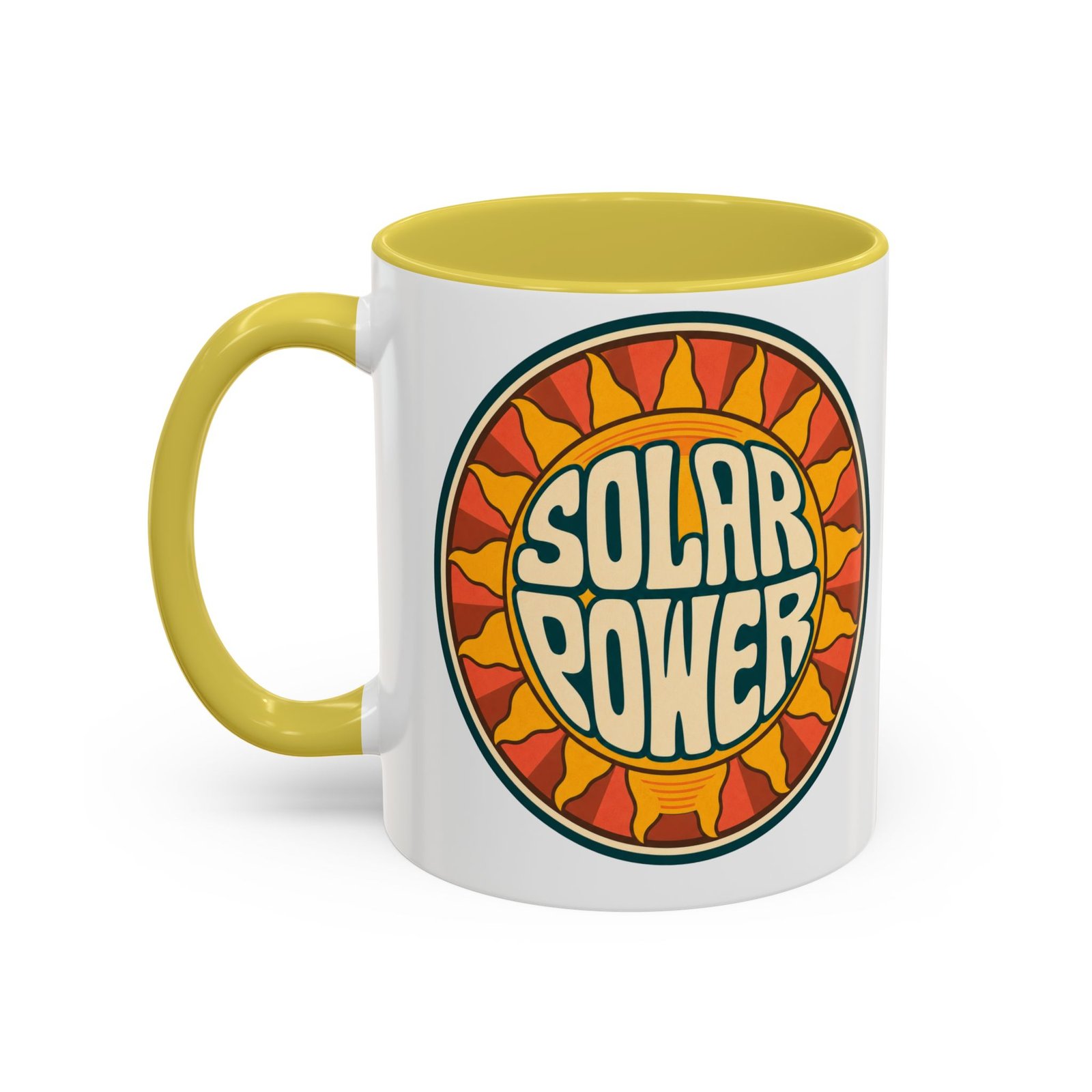 Solar Power – Color Accent Mug – Renewable Morning Energy - Image 24