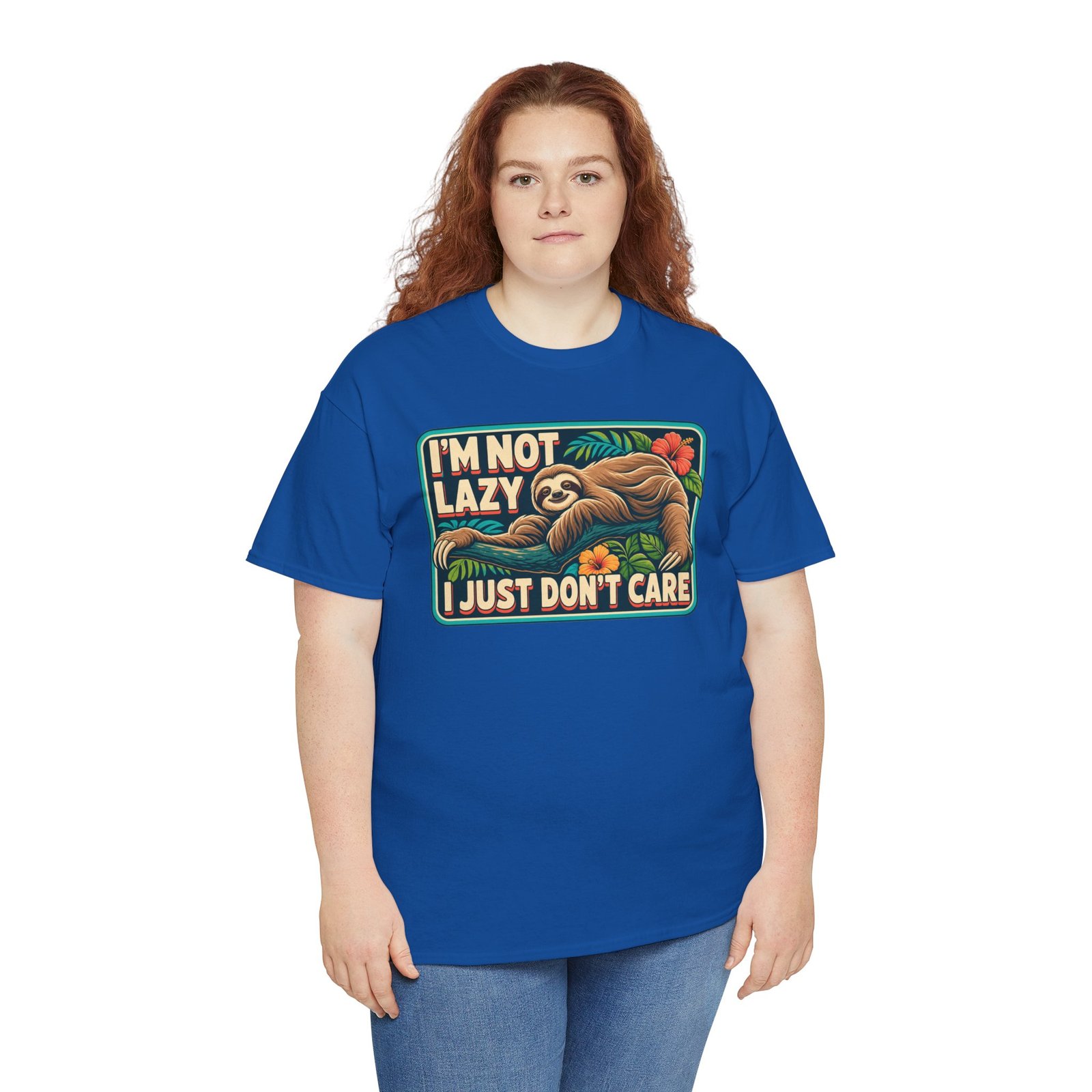 I'm Not Lazy, I Just Don't Care - Unisex T-Shirt – Sloth Mode Activated - Image 7