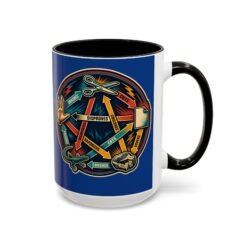 Rock Paper Scissors Lizard LLAP – Color Accent 11oz or 15oz Mug – Sip Long and Prosper - Image 25