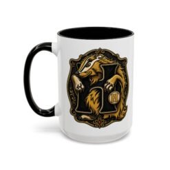 House of Badger – Accent Color Mug – Wizarding School Magic in Every Sip - Image 4