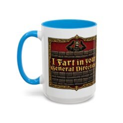 I Fart in Your General Direction - Color Accent Mug – Monty Python French Taunter Coffee Mug - Image 34