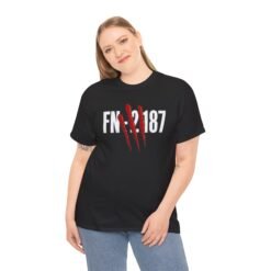 FN-2187 Red Handprint – Unisex T-Shirt – A Number With a Story - Image 7