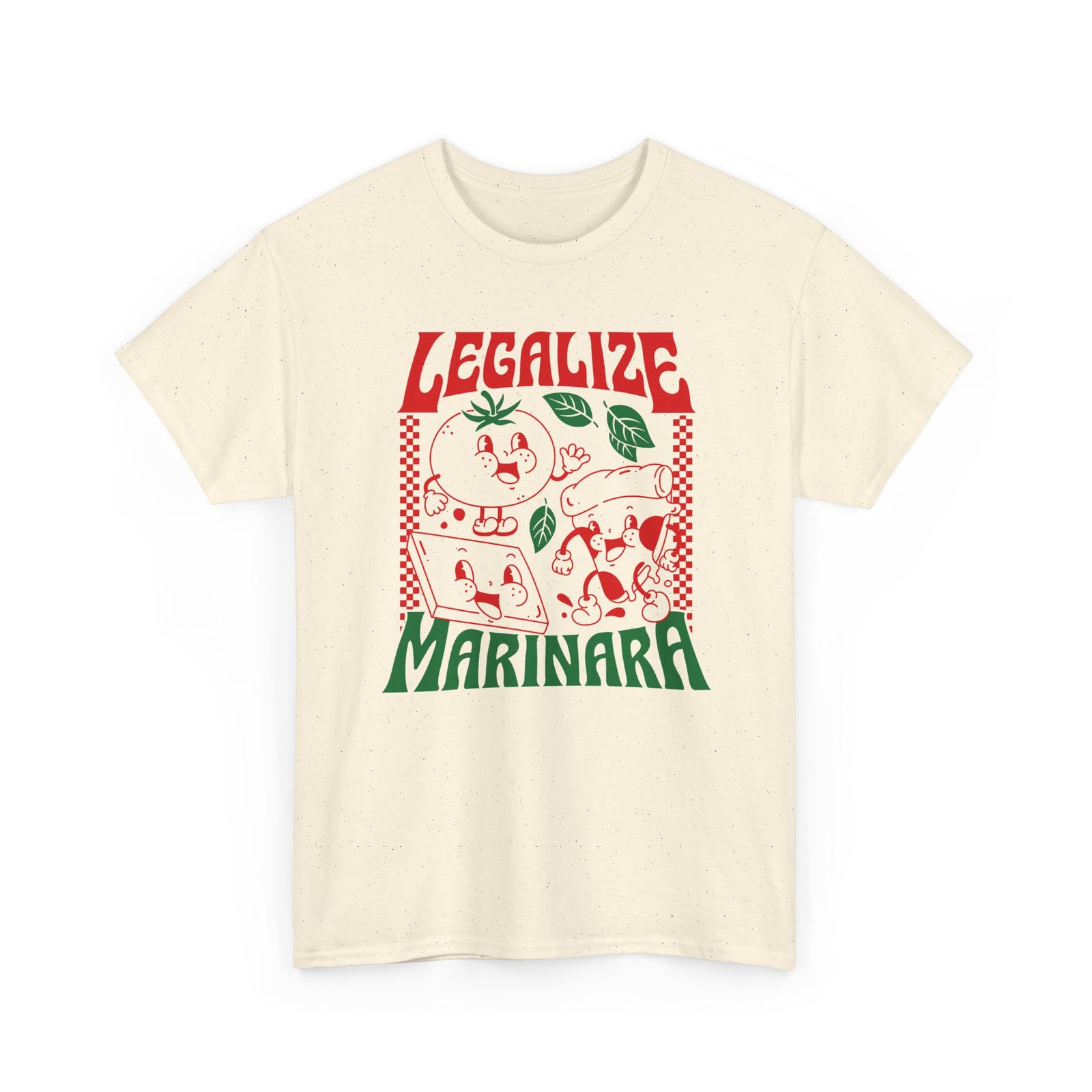 Legalize Marinara - Unisex T-Shirt – Funny Retro Pizza and Italian Food - Image 14
