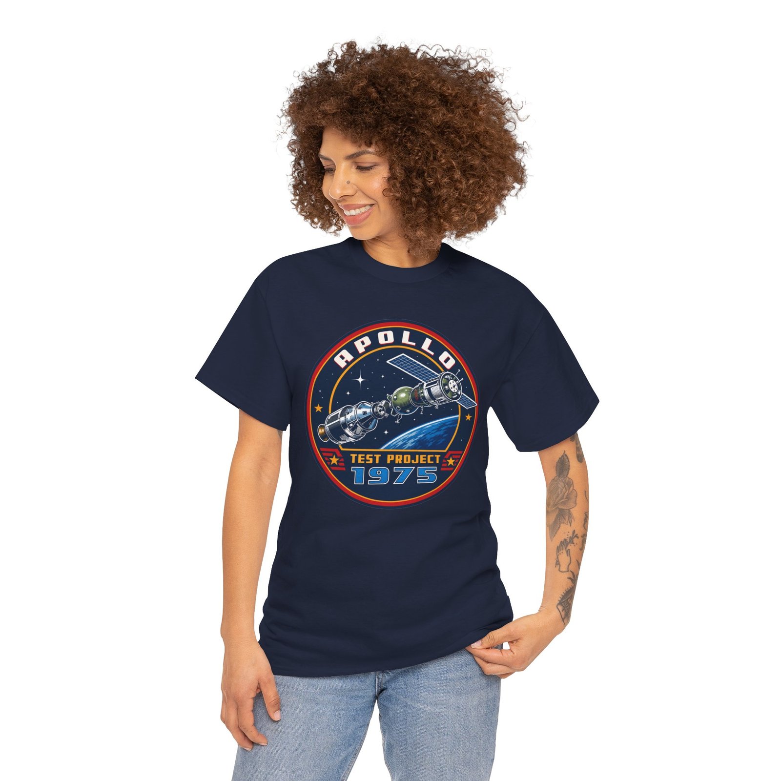 Apollo–Soyuz Test Project 1975 – Unisex T-Shirt – The Handshake in Space - Image 5
