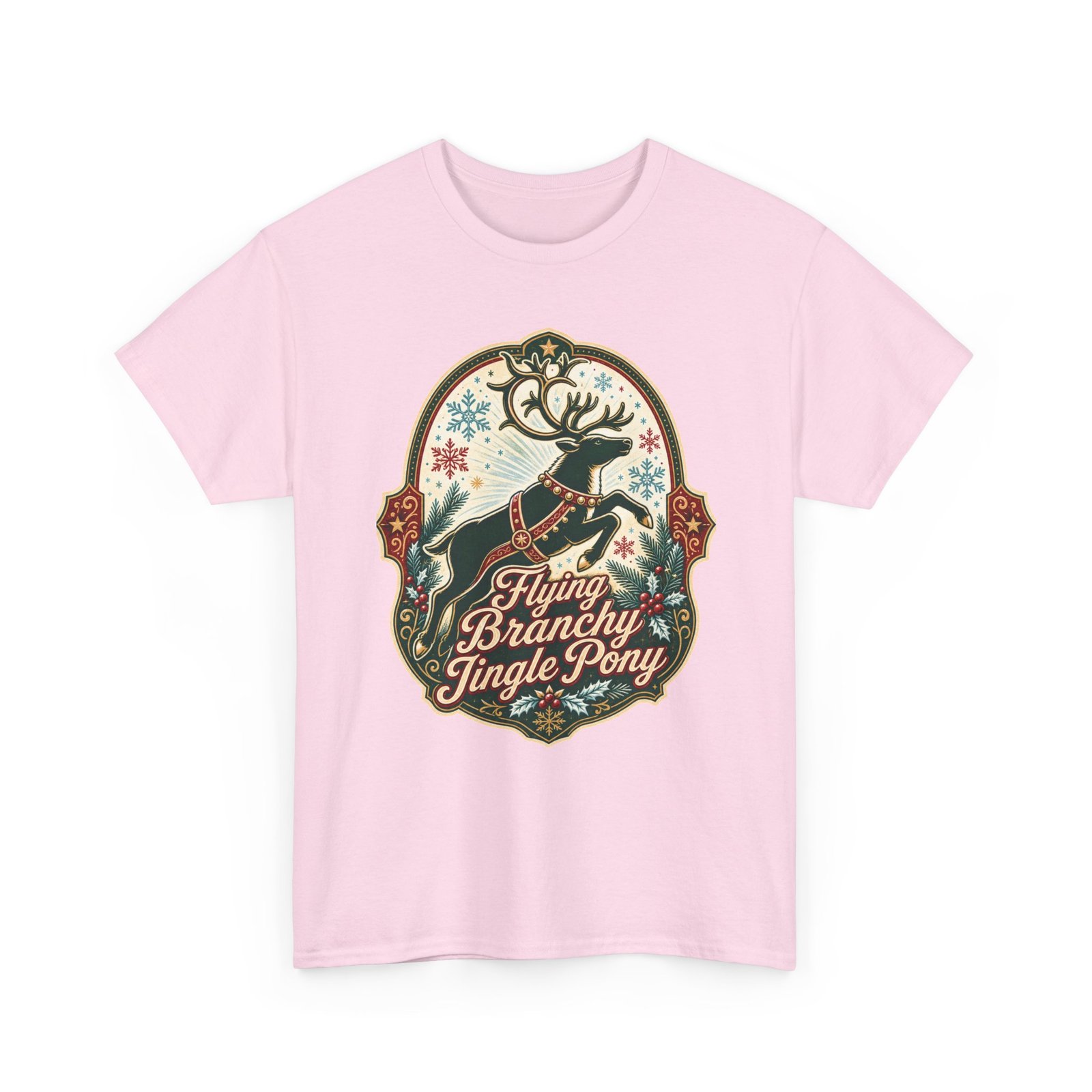 Flying Branchy Jingle Pony - Unisex T-Shirt – Reindeer Ridiculousness - Image 19