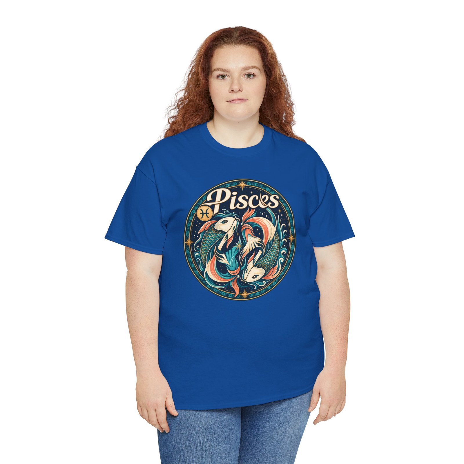 Pisces Zodiac - Unisex T-Shirt – Dream Deep, Flow Freely - Image 8