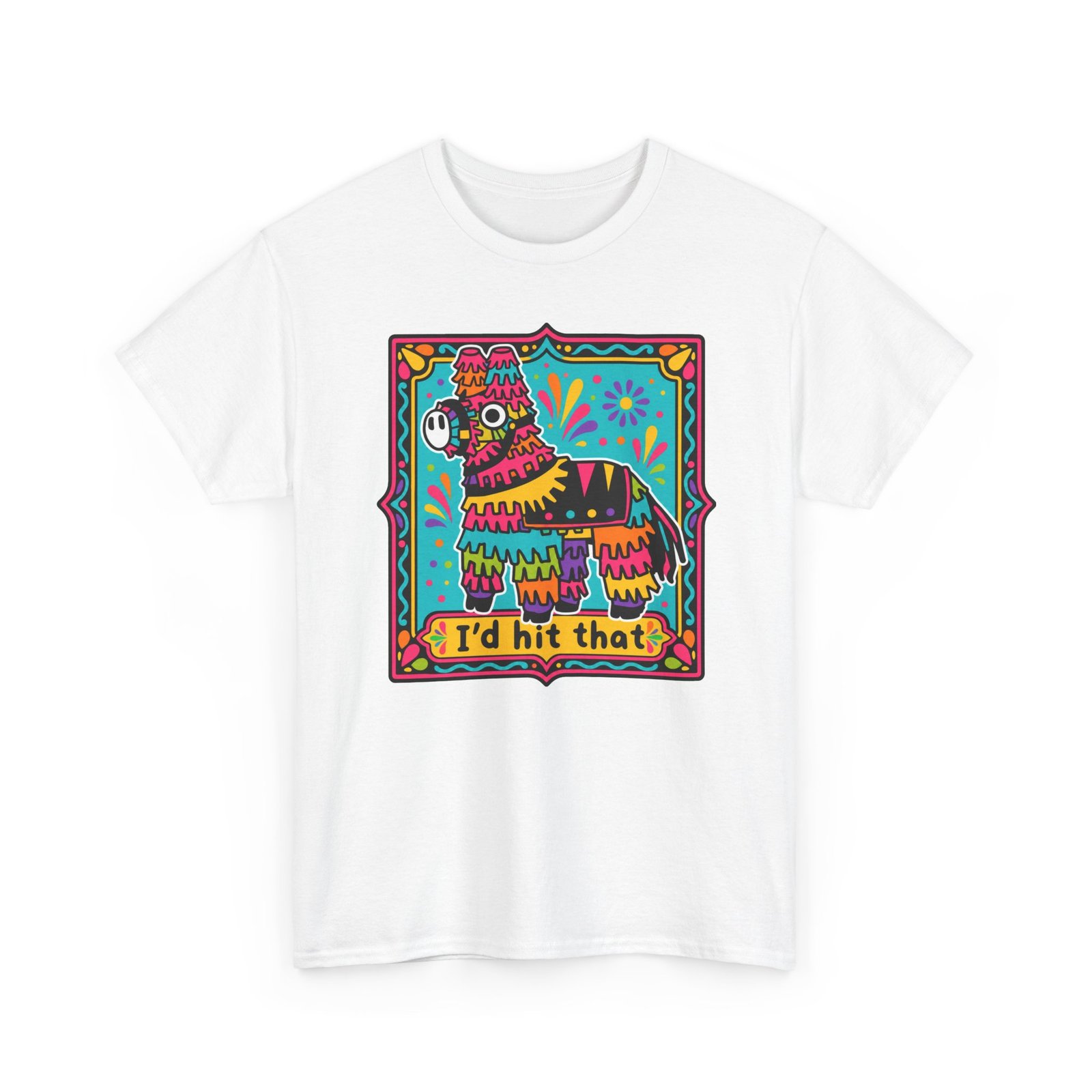 I’d Hit That – Unisex Funny Llama Piñata T-Shirt - Image 17