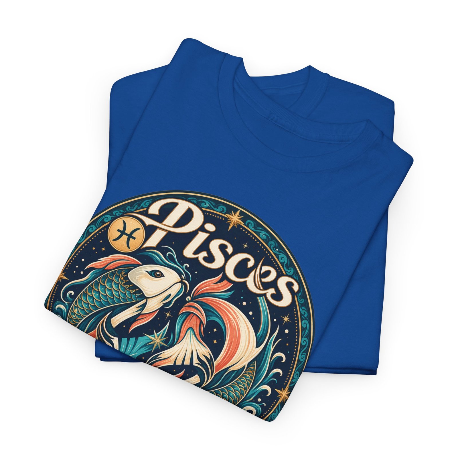 Pisces Zodiac - Unisex T-Shirt – Dream Deep, Flow Freely - Image 3