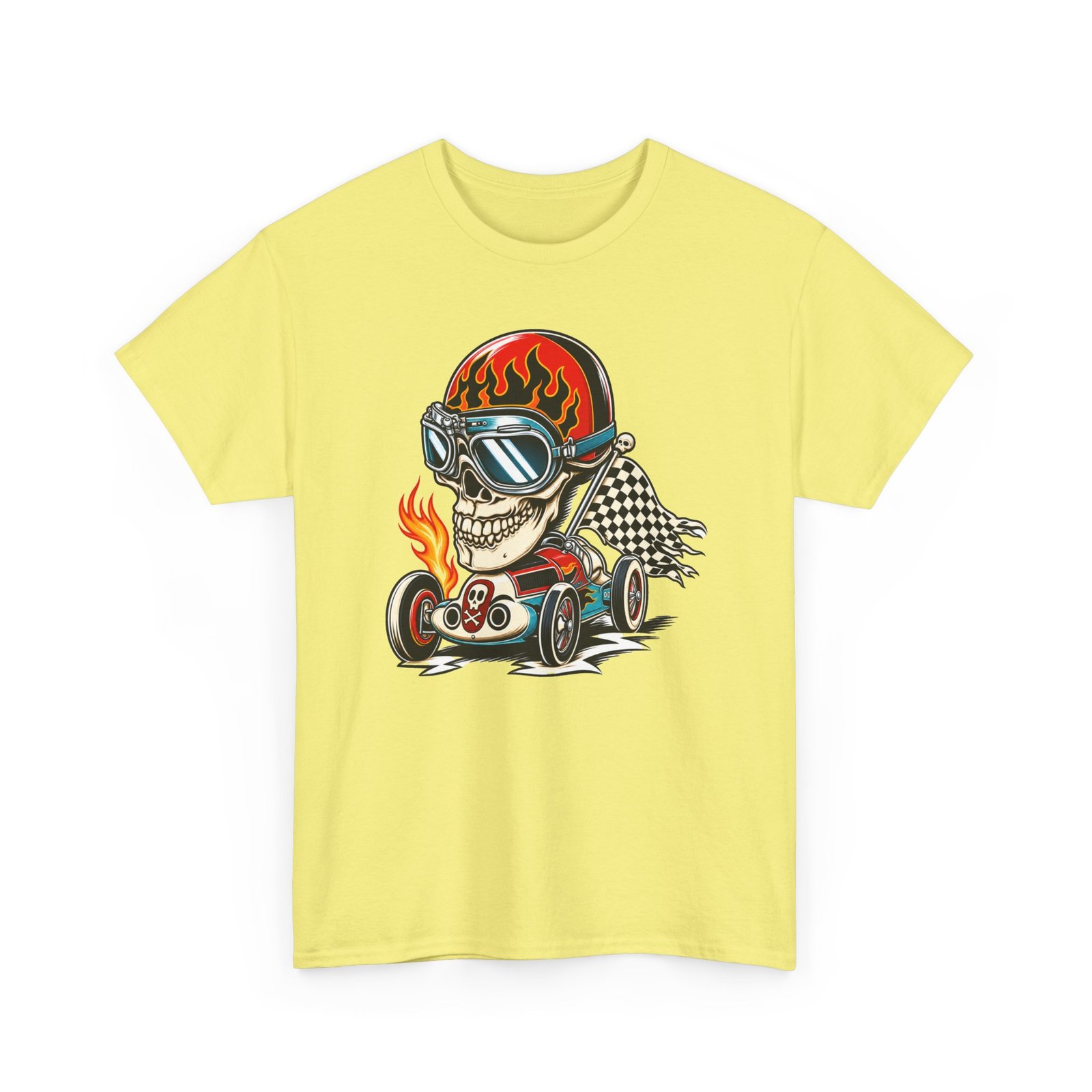 Death Race Skull – Unisex T-Shirt – Full Throttle to the Finish - Image 19