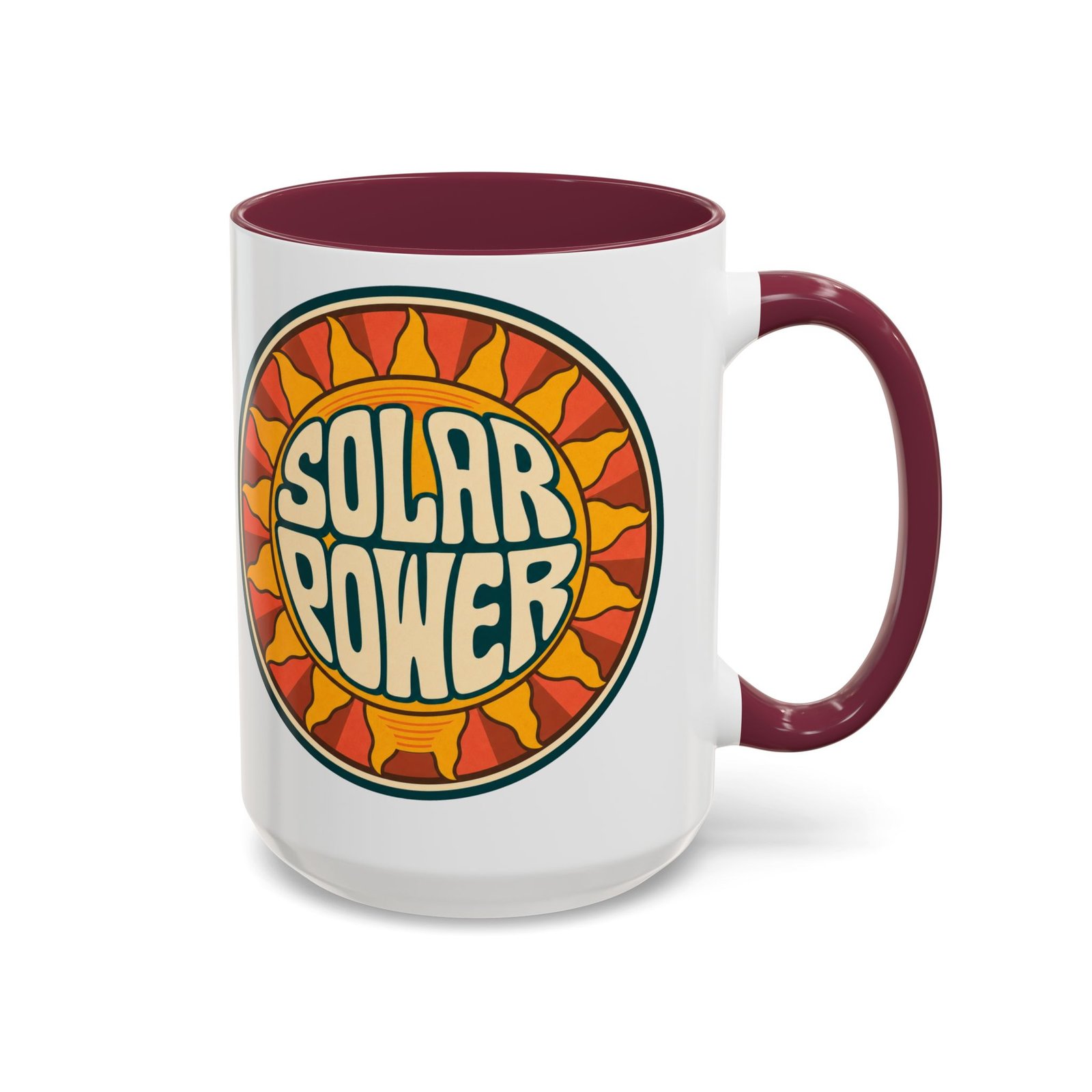 Solar Power – Color Accent Mug – Renewable Morning Energy - Image 37