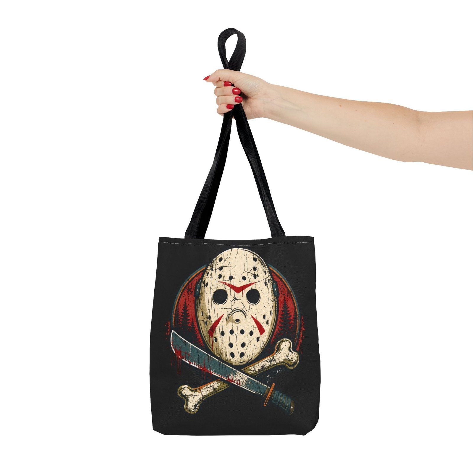 Jason Voorhees Jolly Roger - Tote Bag – Friday the 13th Horror - Image 4