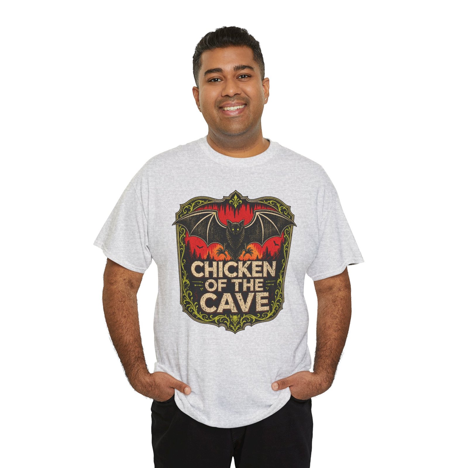 Chicken of the Cave – Unisex T-Shirt – Nature’s Original Night Chicken - Image 10