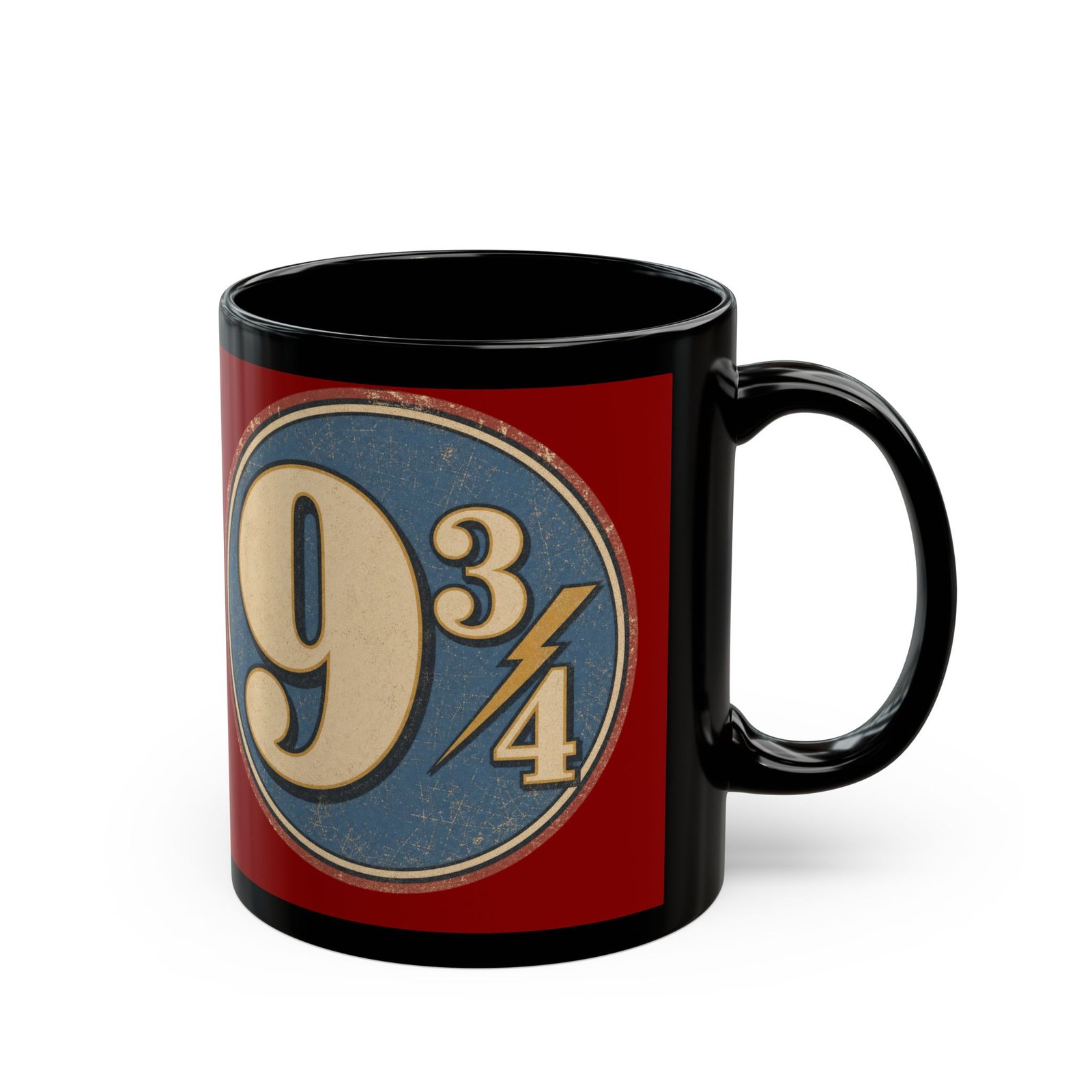 Platform 9¾ – Black 11oz or 15oz Mug – Coffee Before the Hogwarts Express - Image 3
