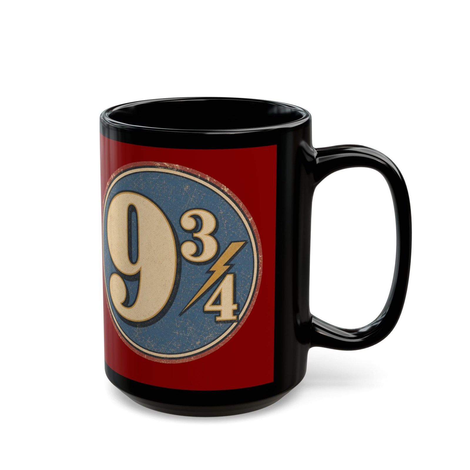 Platform 9¾ – Black 11oz or 15oz Mug – Coffee Before the Hogwarts Express - Image 5