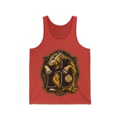 House of Badger – Unisex Jersey Tank Top – Wizarding School Pride - Image 14