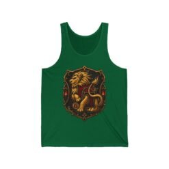 House of Lion – Unisex Jersey Tank Top – Cool Wizarding School Style for Brave Hearts - Image 6