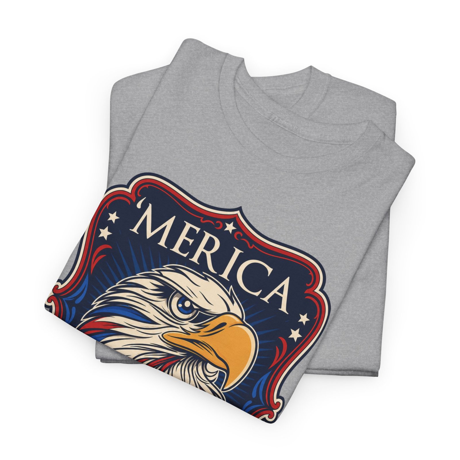 ’Merica - Unisex T-Shirt – Bald Eagle, Big Attitude - Image 3