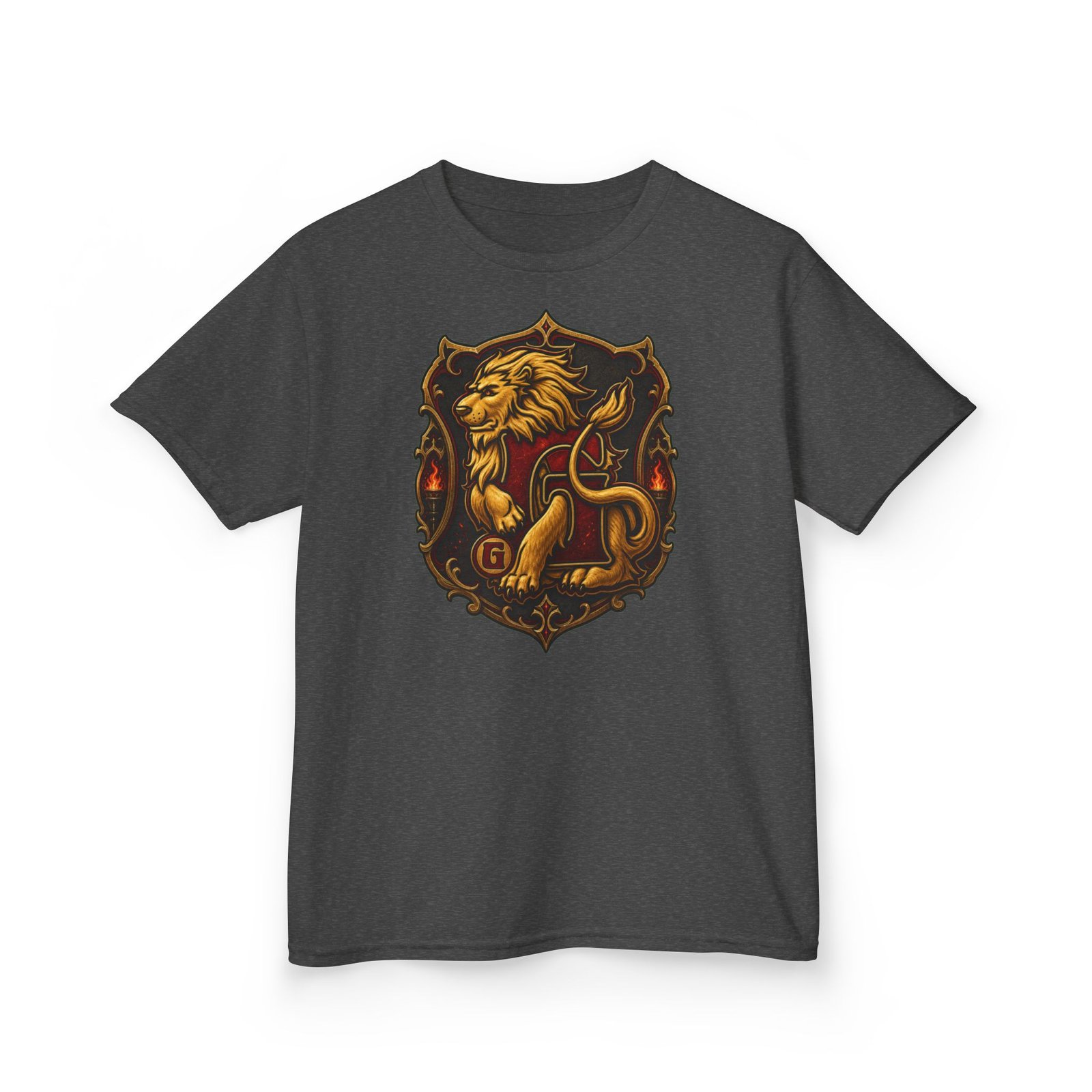 House of Lion – Kids Unisex T-Shirt – Young Wizards with Courage to Spare - Image 15