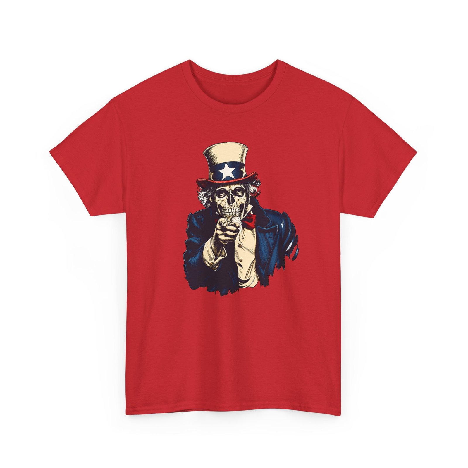Zombie Uncle Sam - Unisex T-Shirt – He Wants Your Brains, Horror and Americana - Image 20