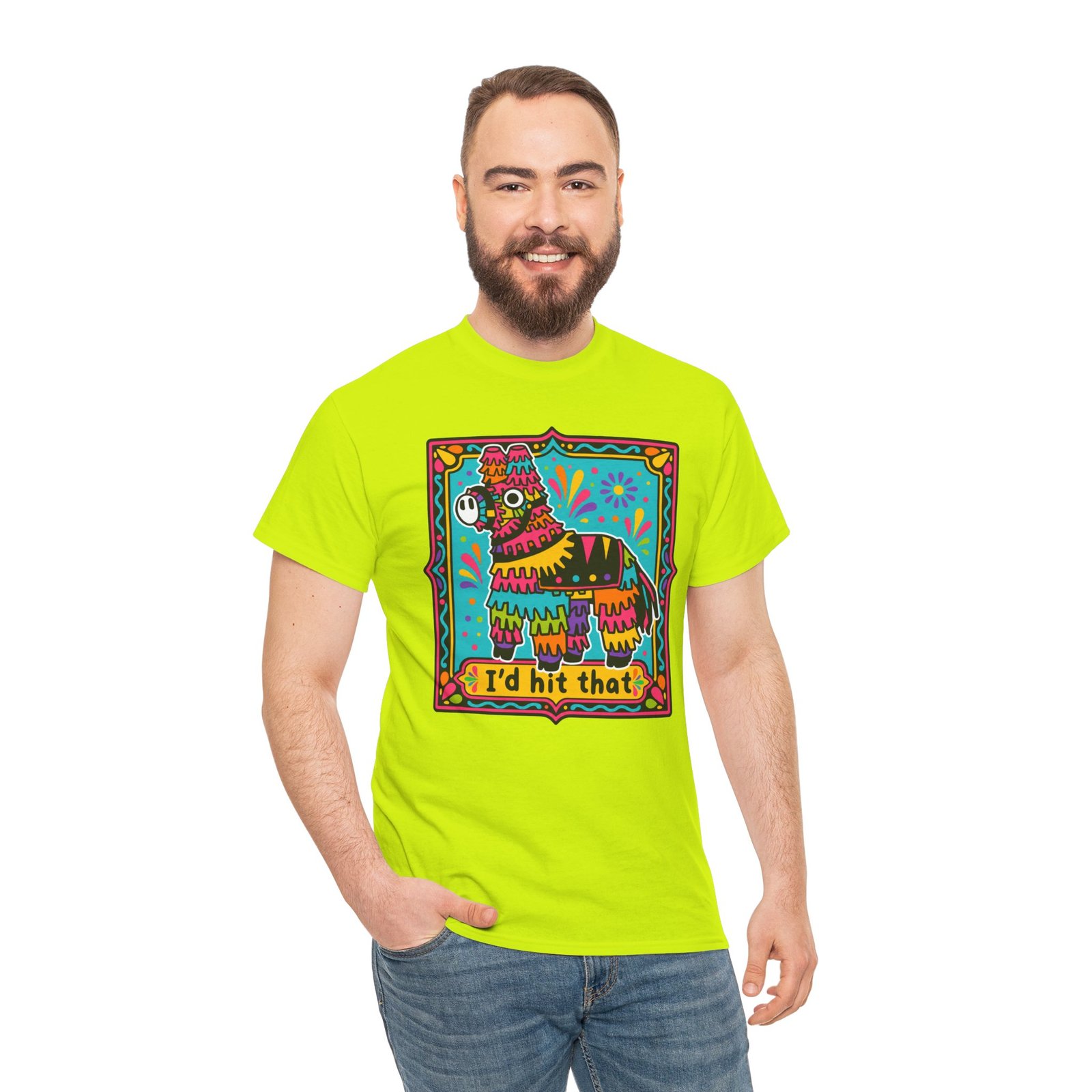 I’d Hit That – Unisex Funny Llama Piñata T-Shirt - Image 7