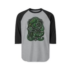 House of Snake – Unisex Raglan T-Shirt – Wizarding School Strategy Meets Game-Day Style - Image 8