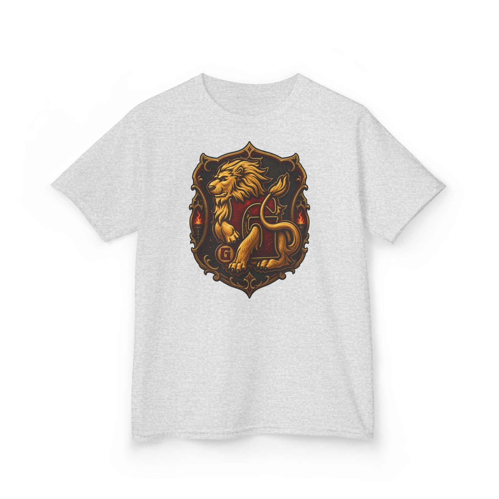 House of Lion – Kids Unisex T-Shirt – Young Wizards with Courage to Spare - Image 8