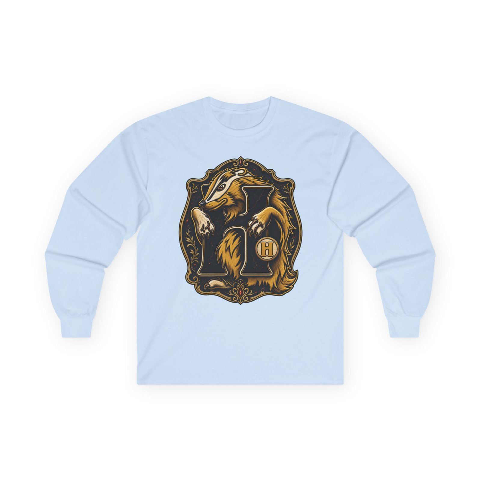 House of Badger – Ultra Cotton Unisex Long Sleeve T-Shirt – Wizarding School Pride - Image 9