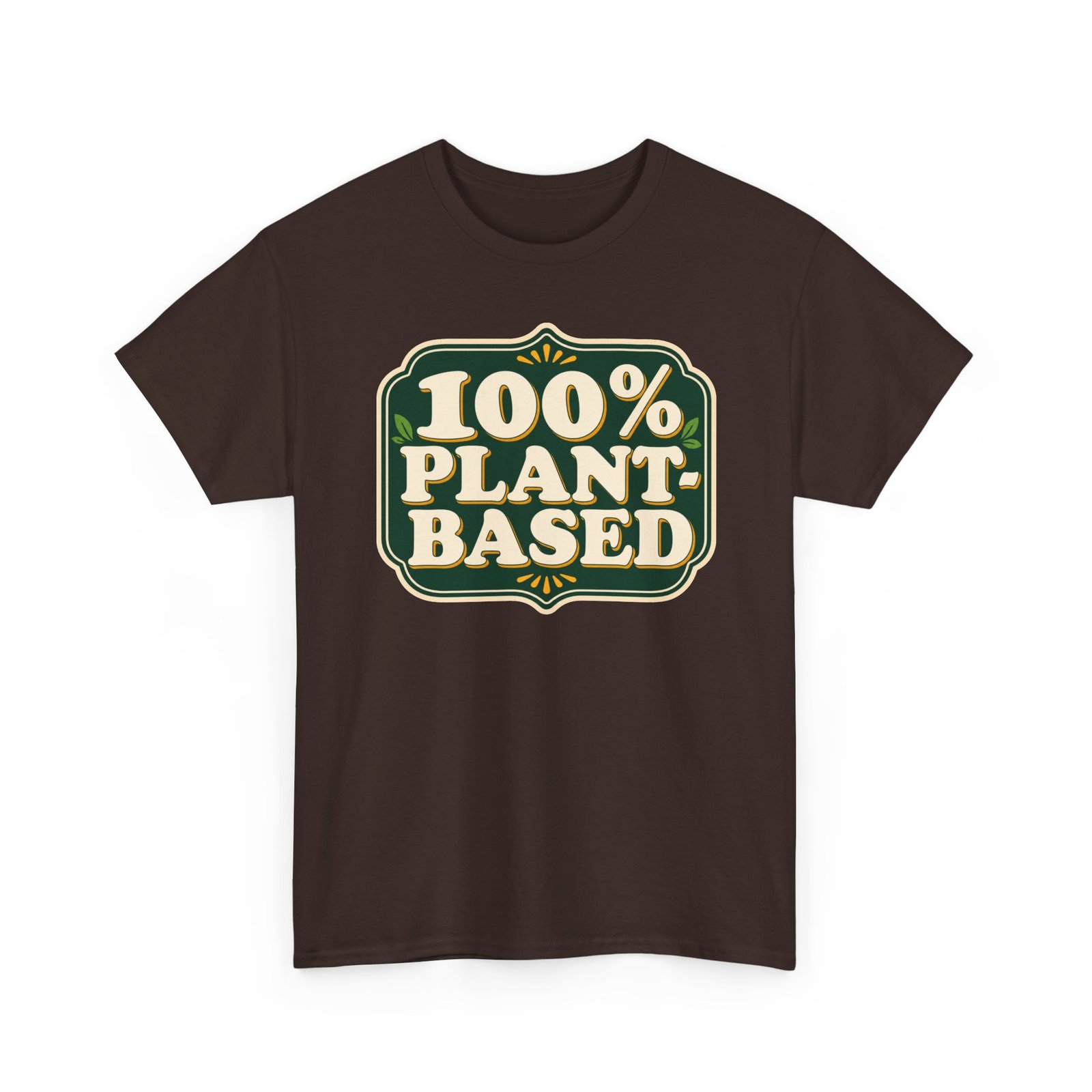 100% Plant Based - Unisex T-Shirt – Funny Vegan, Vegetarian and Plant Lover - Image 12