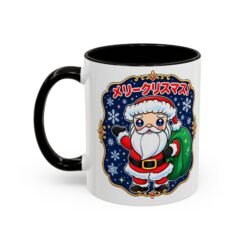 Kawaii Santa - Color Accent Mug – メリークリスマス with Every Sip - Image 4