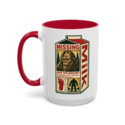 Missing Bigfoot – Color Accent 11oz or 15oz Mug – Have You Seen This Sasquatch? - Image 12