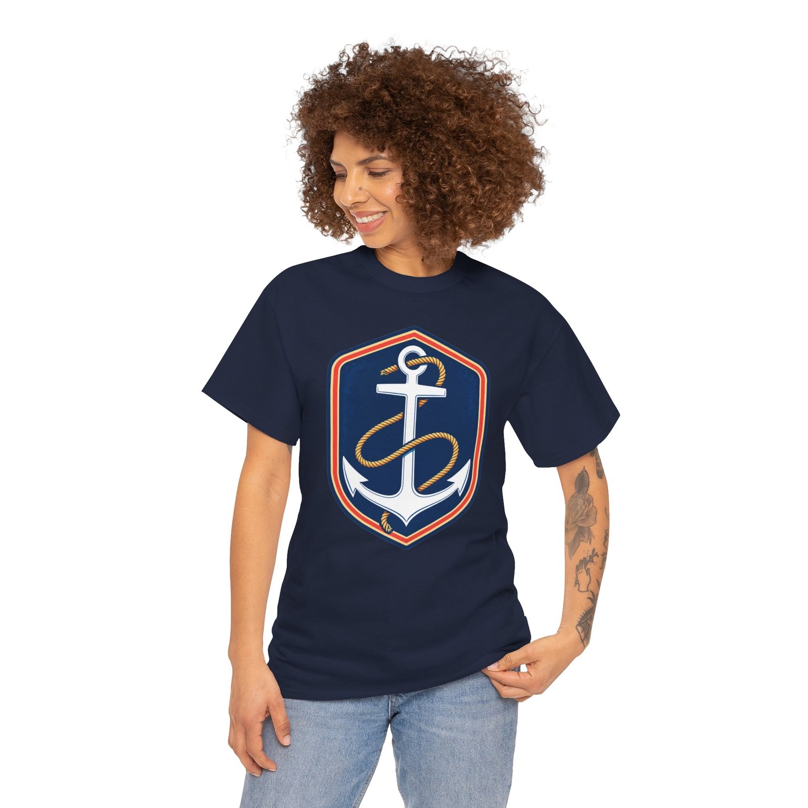 Classic Anchor – Unisex T-Shirt – Stay Grounded, Chase the Horizon - Image 6